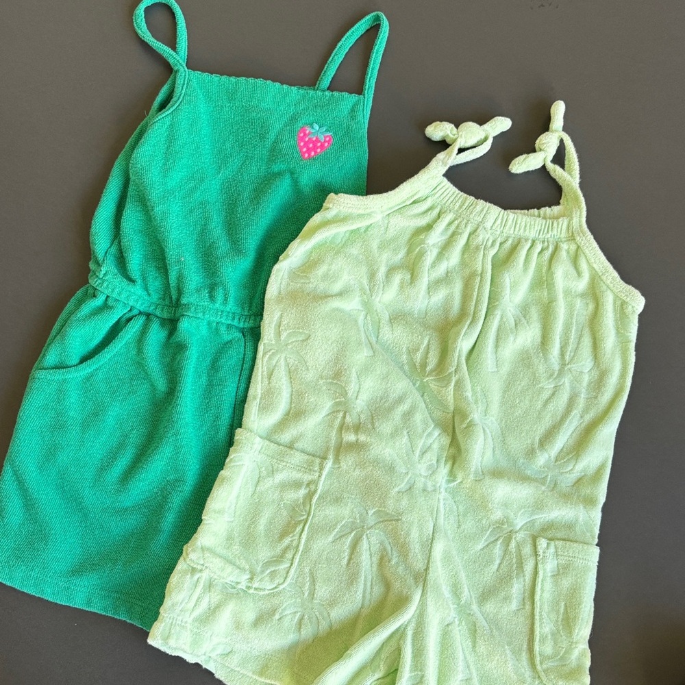 Girls Terry Romper Set